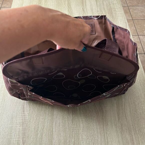 NWOT … Green & Brown Circle Tote Bag - Picture 4 of 5